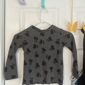 Grey Kids Zara Long Sleeve, 5-6 Y/o, With Tags